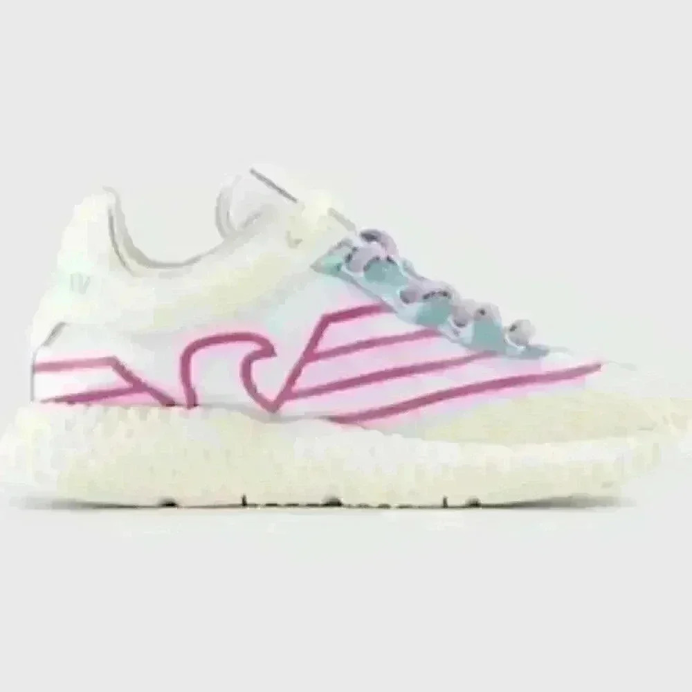 Emporio Armani Rubber and nylon sneakers with oversized eagle